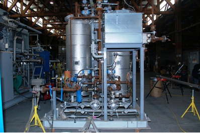 Cold box internal piping and vessels
